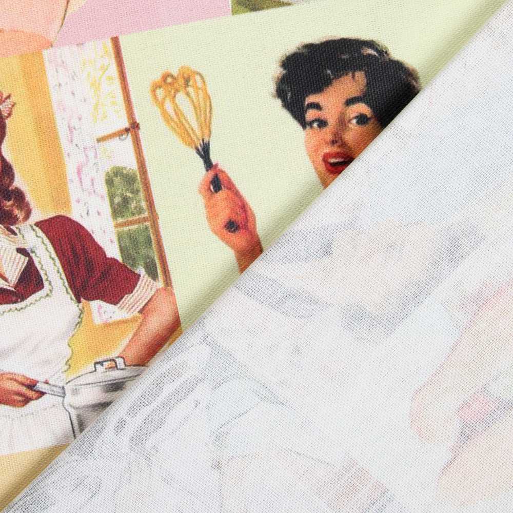 Loneta Algodón Estampada 50&#39;s - Ribes y Casals