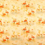 Loneta Algodón Flamencos Amarilla - Ribes y Casals