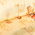 Loneta Algodón Flamencos Amarilla - Ribes y Casals