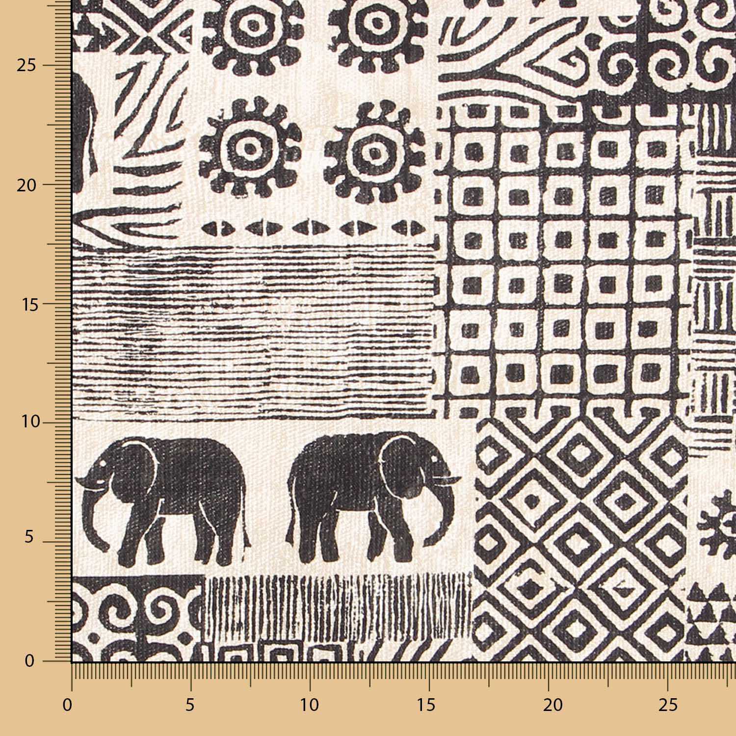 Loneta Algodón Jeroglífico - Ribes y Casals