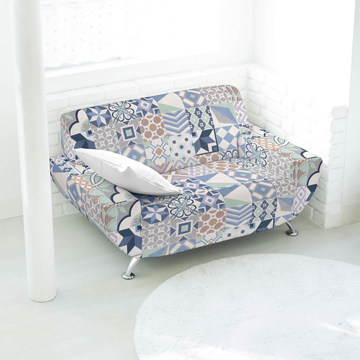 Loneta Baldosas Multicolor - Ribes y Casals