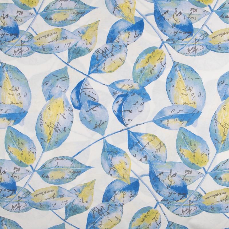 Loneta Botanic Hojas Azul - Ribes y Casals