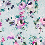 Loneta Bouquet Verde Agua - Ribes y Casals