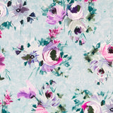 Loneta Bouquet Verde Agua - Ribes y Casals