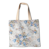 Loneta Cretona Flor Azul - Ribes y Casals