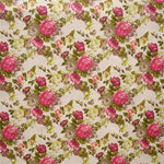 Loneta Cretona Flor Rosa - Ribes y Casals