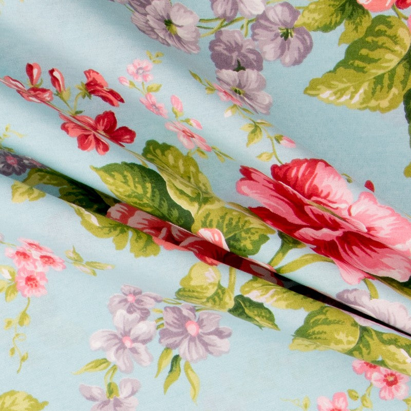 Loneta Cretona Turquesa - Ribes y Casals