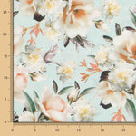 Loneta Cretona Verde Agua - Ribes y Casals