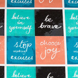 Loneta Cuadros Verde-Naranja - Ribes y Casals