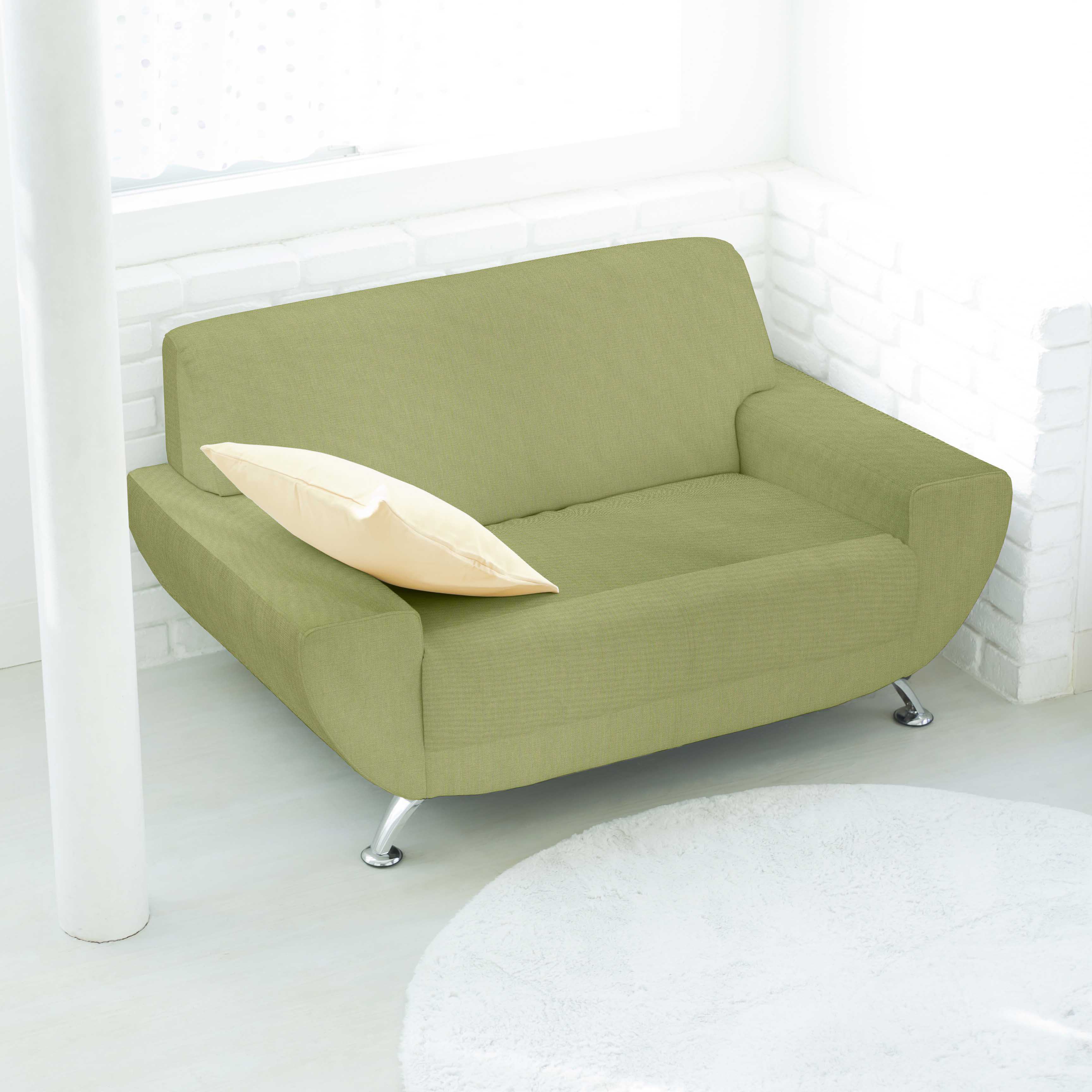 Loneta de Algodón Verde Pistacho - Ribes y Casals