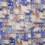 Loneta Edificios Azul Marrón - Ribes y Casals