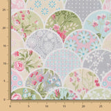 Loneta Estampada Abanico Patchwork - Ribes y Casals