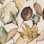 Loneta Estampada Algodón Hojas Beige - Ribes y Casals