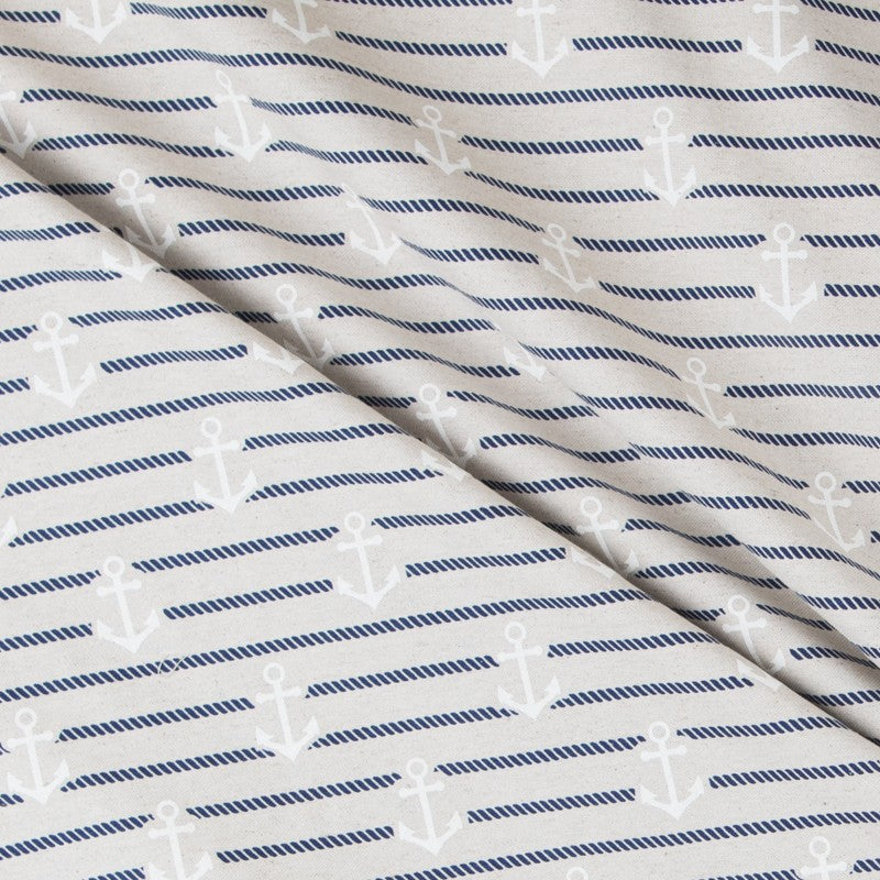 Loneta Estampada Ancla Marinera - Ribes y Casals