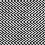 Loneta Estampada Chevron Negro - Ribes y Casals