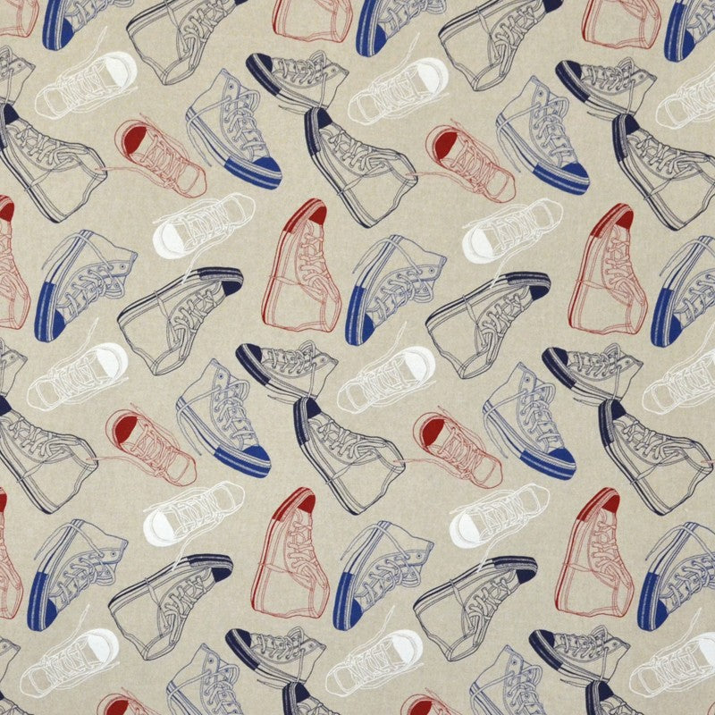 Loneta Estampada Converse Beige - Ribes y Casals