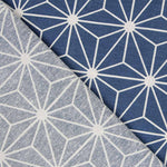 Loneta Estampada Estrella Geometric Azul - Ribes y Casals