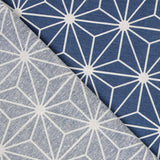 Loneta Estampada Estrella Geometric Azul - Ribes y Casals