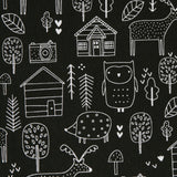 Loneta Estampada Farm Negro - Ribes y Casals