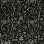 Loneta Estampada Farm Negro - Ribes y Casals