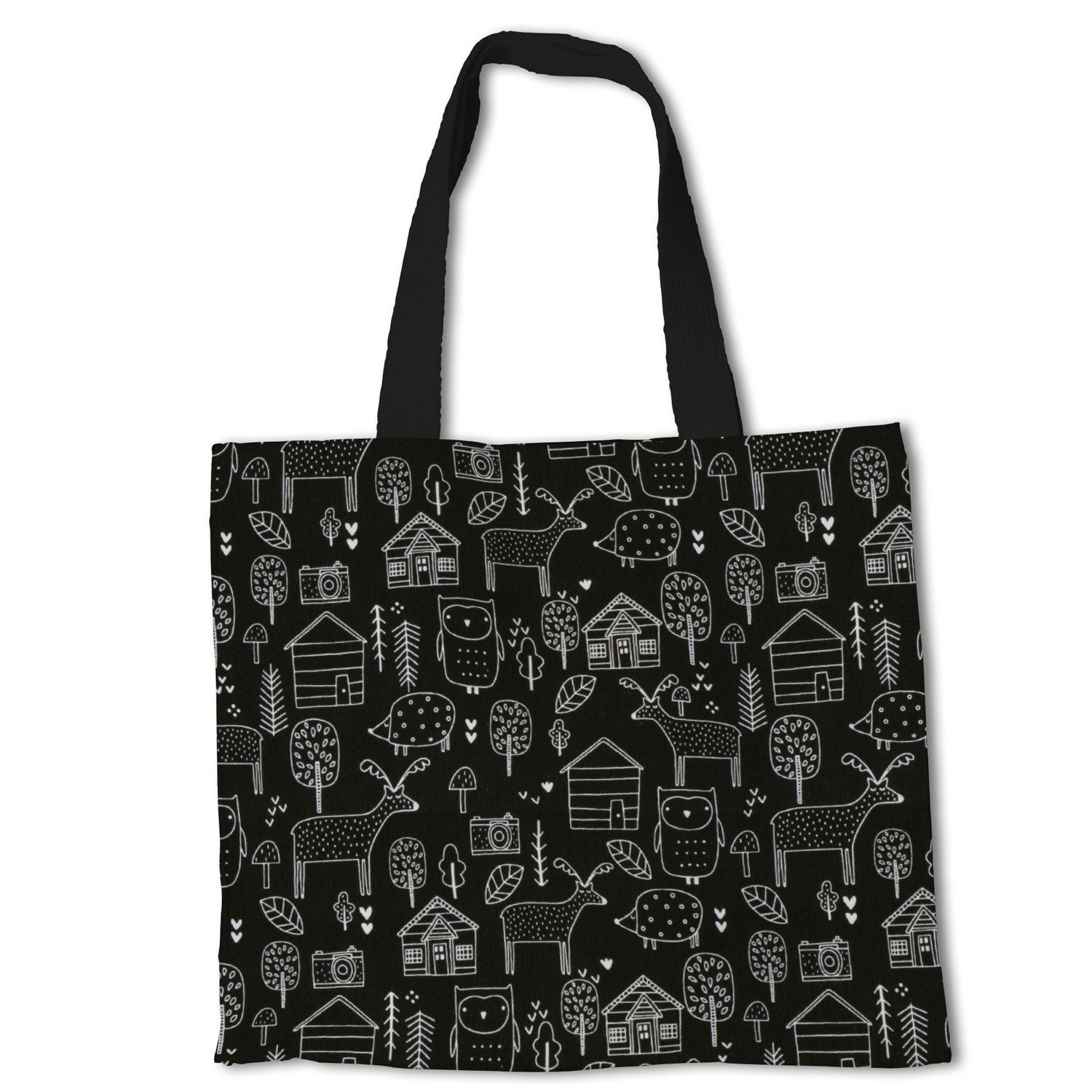 Loneta Estampada Farm Negro - Ribes y Casals