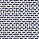 Loneta Estampada Fish Azul - Ribes y Casals