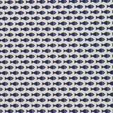 Loneta Estampada Fish Azul - Ribes y Casals