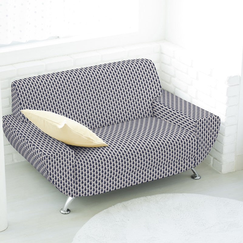 Loneta Estampada Fish Azul - Ribes y Casals