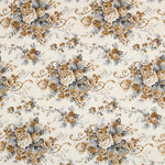 Loneta Estampada Flor Tostado - Ribes y Casals