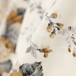 Loneta Estampada Flor Tostado - Ribes y Casals