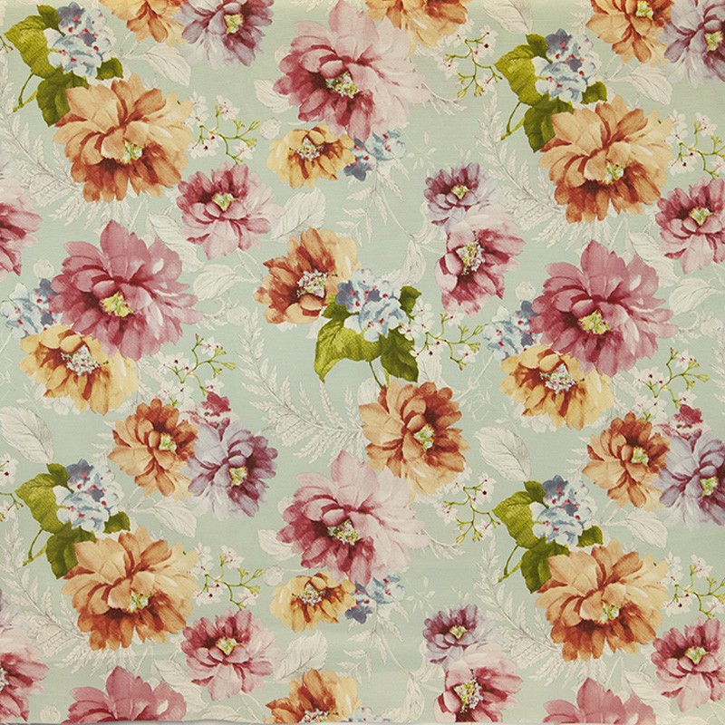 Loneta Estampada Floral Fucsia - Ribes y Casals