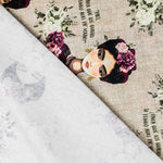 Loneta Estampada Frida Kahlo Frases Verde - Ribes y Casals