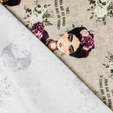 Loneta Estampada Frida Kahlo Frases Verde - Ribes y Casals