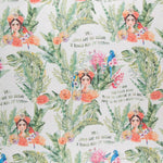 Loneta Estampada Frida Kahlo Frases - Ribes y Casals