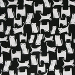 Loneta Estampada Gatitos Negra - Ribes y Casals