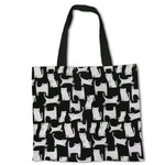 Loneta Estampada Gatitos Negra - Ribes y Casals