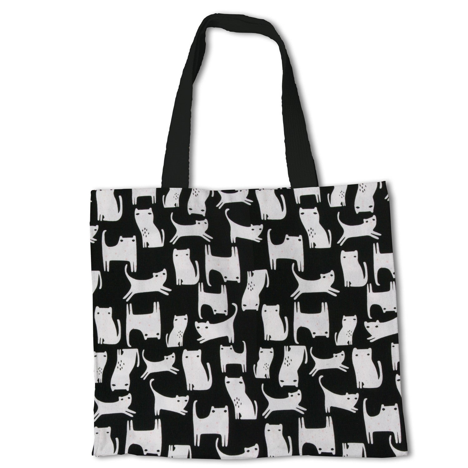 Loneta Estampada Gatitos Negra - Ribes y Casals