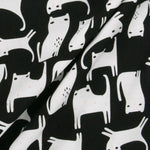 Loneta Estampada Gatitos Negra - Ribes y Casals