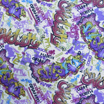 Loneta Estampada Graffiti Cruda - Ribes y Casals
