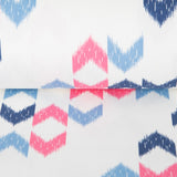 Loneta Estampada Ikat Azul Fucsia - Ribes y Casals