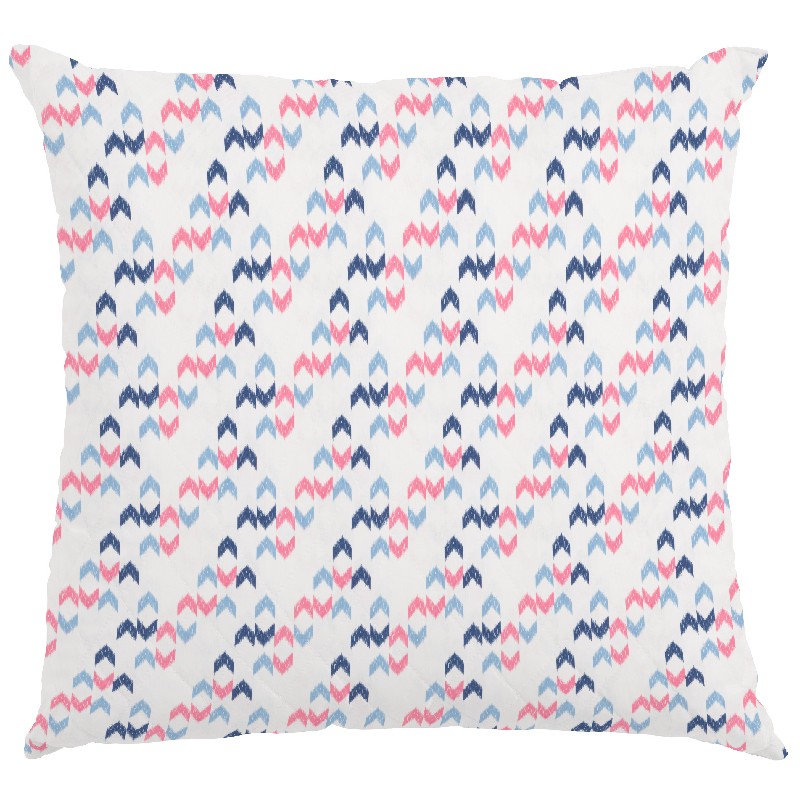 Loneta Estampada Ikat Azul Fucsia - Ribes y Casals