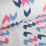 Loneta Estampada Ikat Azul Fucsia - Ribes y Casals