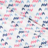 Loneta Estampada Ikat Azul Fucsia - Ribes y Casals