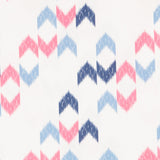 Loneta Estampada Ikat Azul Fucsia - Ribes y Casals