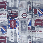 Loneta Estampada London Beige - Ribes y Casals