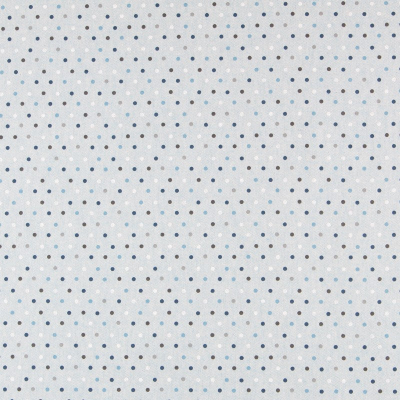 Loneta Estampada Lunares Azul - Ribes y Casals