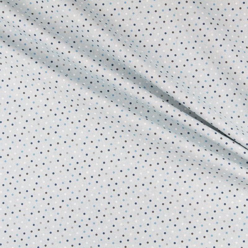Loneta Estampada Lunares Azul - Ribes y Casals