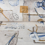 Loneta Estampada Marinera Beige - Ribes y Casals