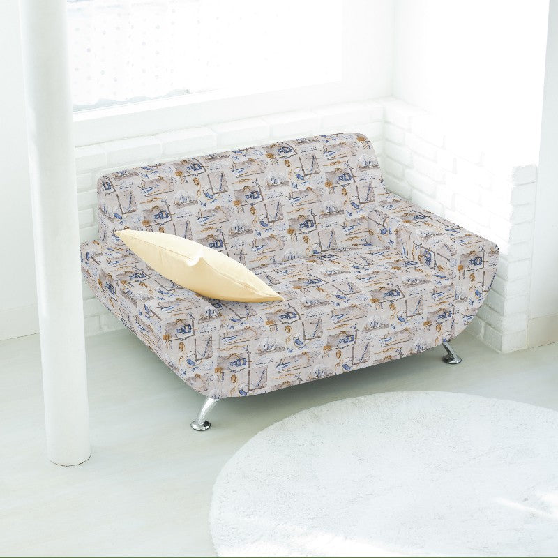 Loneta Estampada Marinera Beige - Ribes y Casals