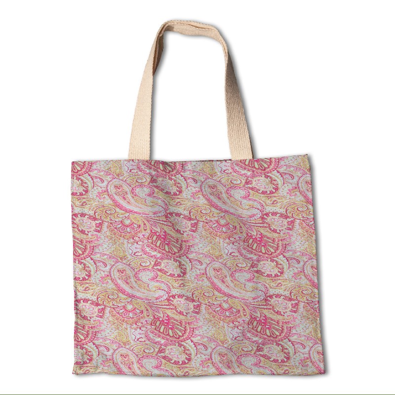 Loneta Estampada Nepal Fucsia - Ribes y Casals